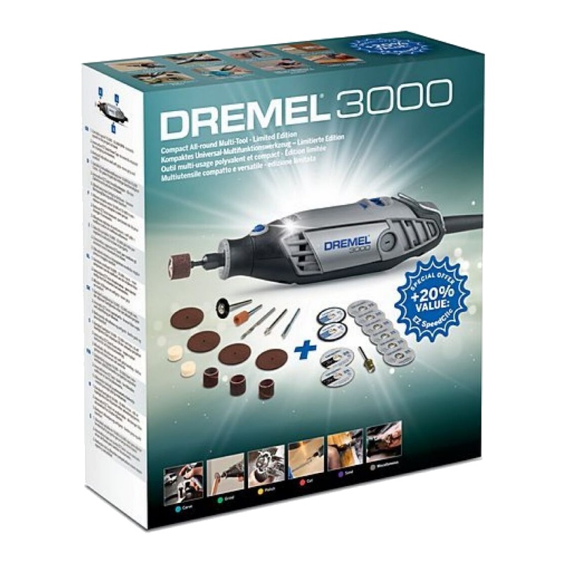 Гравер Dremel 3000-25 F.013.300.0UL, набор GREEN в Переславле