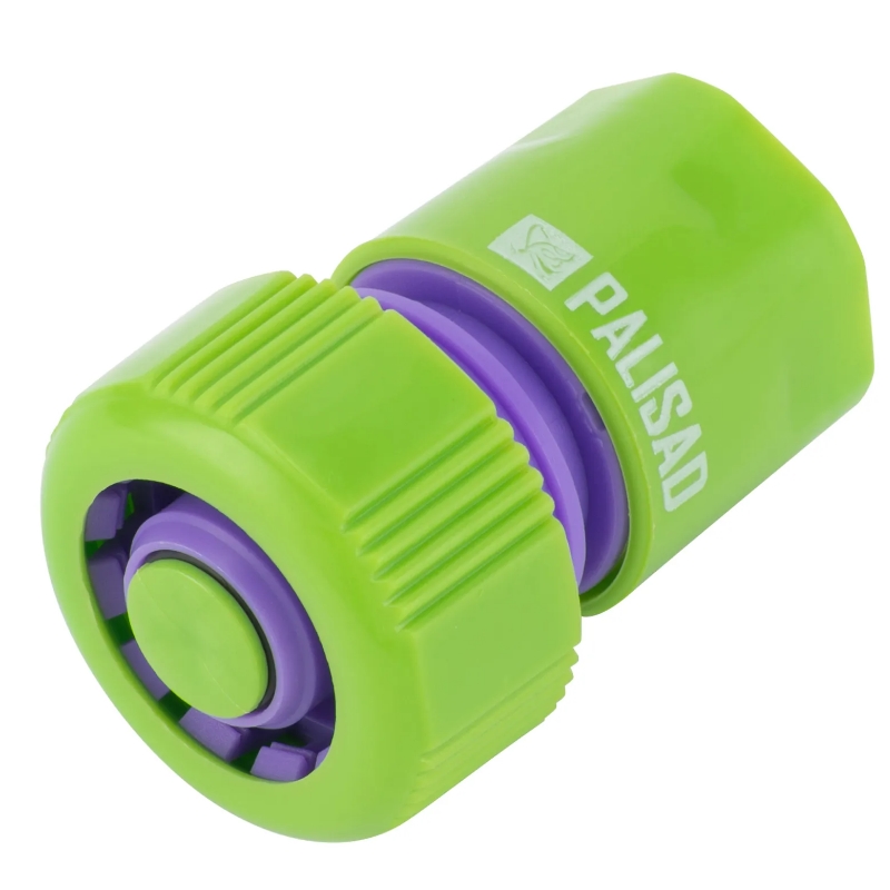 Коннектор для шланга Palisad 66165 (3/4", быстросъемный, с аквастопом)