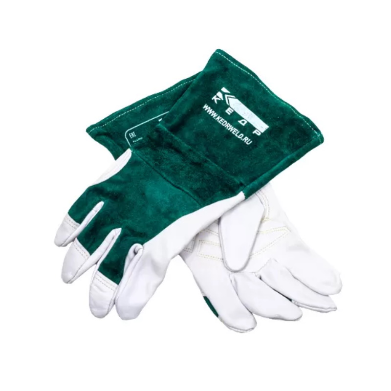 Краги сварочные Кедр КС-18 УНИВЕРСАЛ TIG 8007390 S бело-зеленые 1749₽