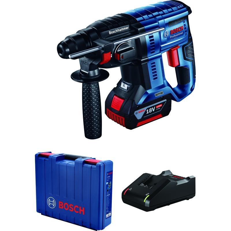 Аккумуляторный перфоратор Bosch GBH 180-LI 0.611.911.122  в кейсе, с защитной муфтой в Твери