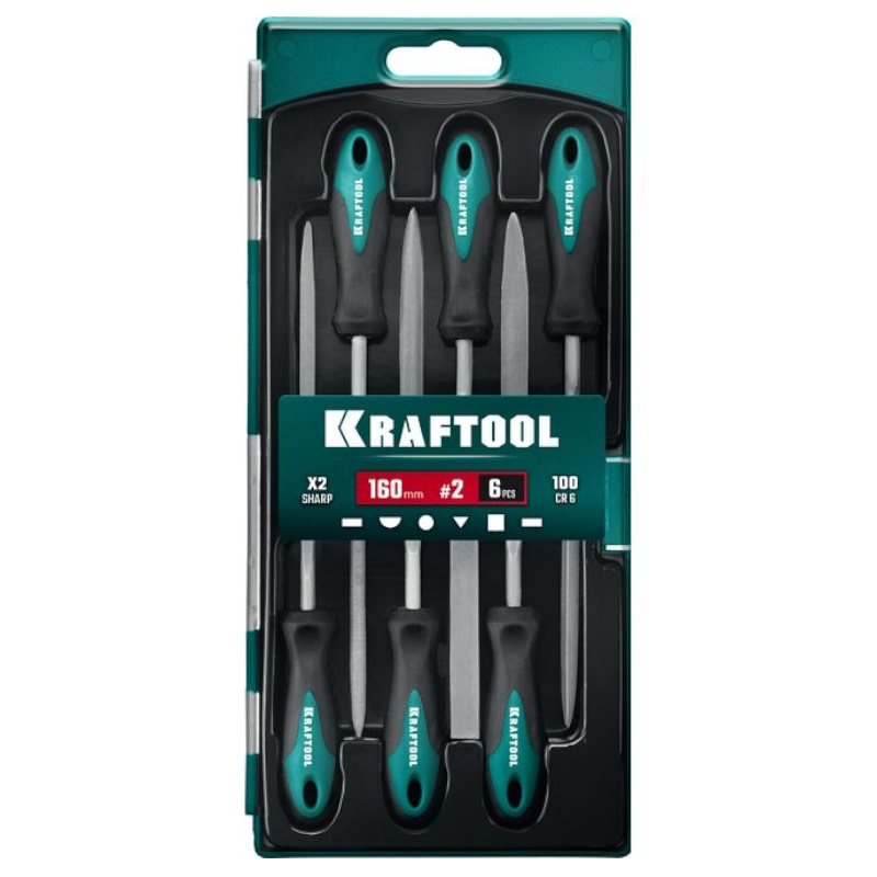 Набор надфилей Kraftool 16030-6, 160 мм, в коробке, 6 шт.  в Угличе