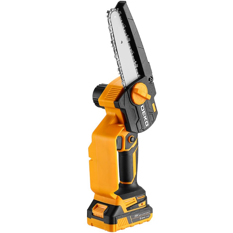 Пила цепная аккумуляторная Deko DKCHS 063-4307-2 20В 1x2.0Ач 2 цепи в Кинешме