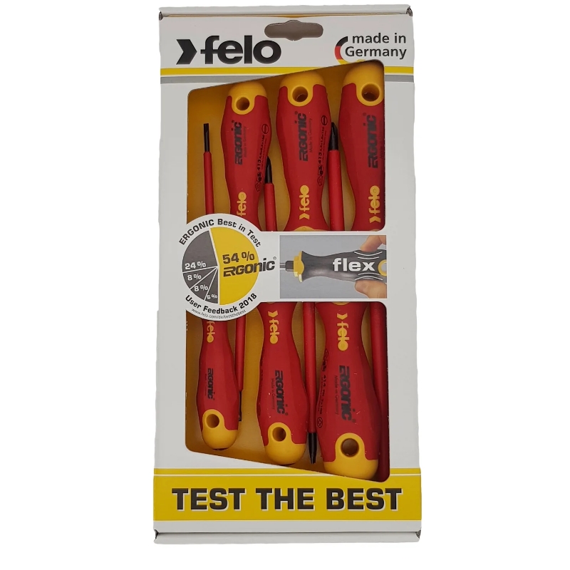 Набор диэлектрических отверток Felo Ergonic  41396198, 6 шт. (Германия) в Коврове