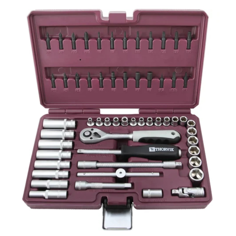 Набор инструмента Thorvik TS057 054003, 1/4"DR, 57 предметов в Ярославле