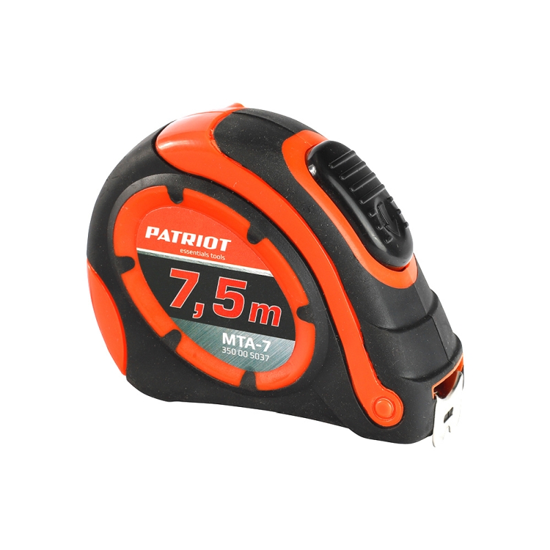 Рулетка Patriot MTA-7 350005037 (7,5м, автостоп, ударопрочный корпус, обрезиненная)  в Муроме