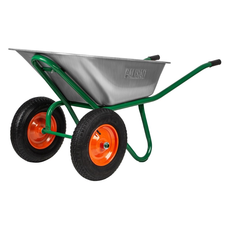 Тачка садово-строительная Palisad 689860 2-х колесная усиленная грузоподъемность 320 кг объем 100 л 689860 4374₽