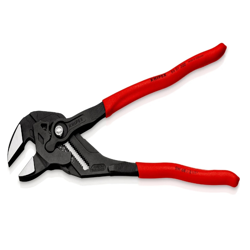 Клещи переставные-гаечный ключ Knipex KN-8601300, зев 68 мм, длина 300 мм, фосфатированные, обливные ручки в Иваново