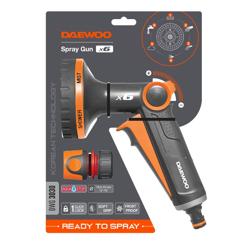 Пистолет-распылитель Spray Gun x6 Daewoo DWG 3030 в Ярославле