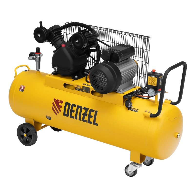 Компрессор воздушный Denzel BCV2300/100 58111, 2,3 кВт, 440 л/мин, 100 л в Костроме
