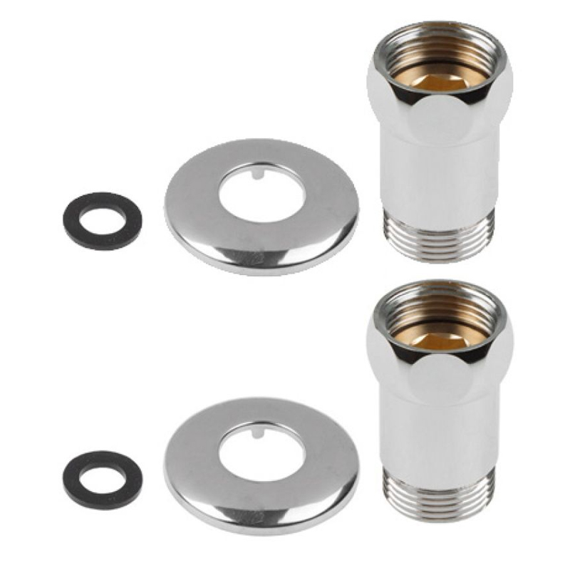 Американка прямая AV Engineering AVE156001-1 34 вн х 12 нар ХРОМ 2 шт в уп 655₽