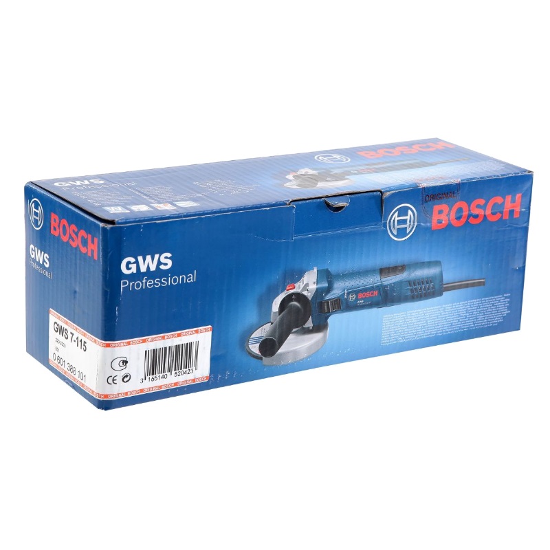 Угловая шлифмашина (болгарка) Bosch GWS 7-115 0.601.388.101, 115 мм, 720 Вт в Рыбинске