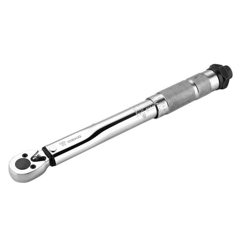 Ключ динамометрический Deko DKTW01 065-0341, посадочный 1/4", диапазон усилия 5-25 Нм, длина 300 мм в Александрове
