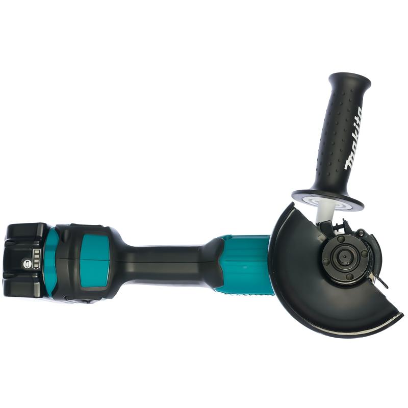 Угловая шлифмашина (болгарка) аккумуляторная Makita DGA504RME, 125 мм, 18 В, плавный пуск, в кейсе