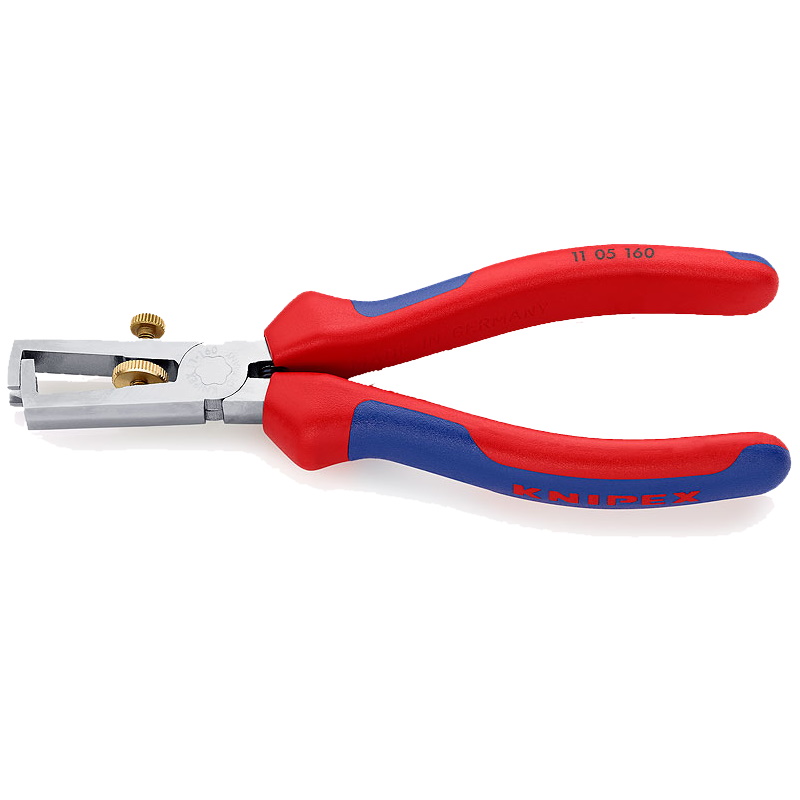Стриппер Knipex KN-1105160, 5 мм (10 мм²), длина 160 мм, пружина, хром, двухкомпонентные ручки в Переславле