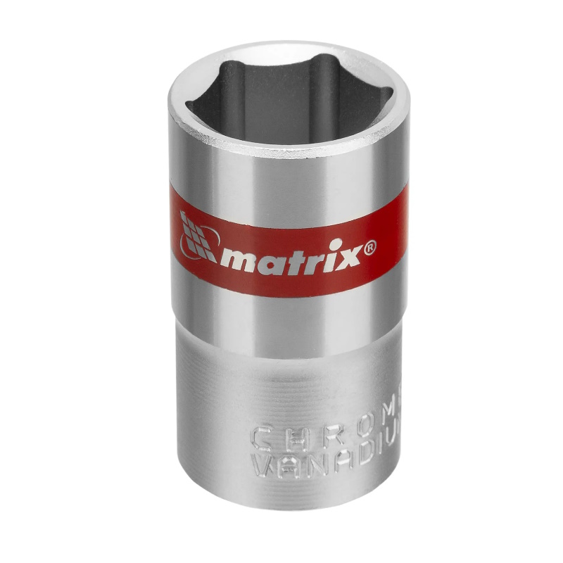Головка торцевая Matrix 13116, 16 мм, 6-гранная, CrV, под квадрат 1/2", хромированная в Рыбинске