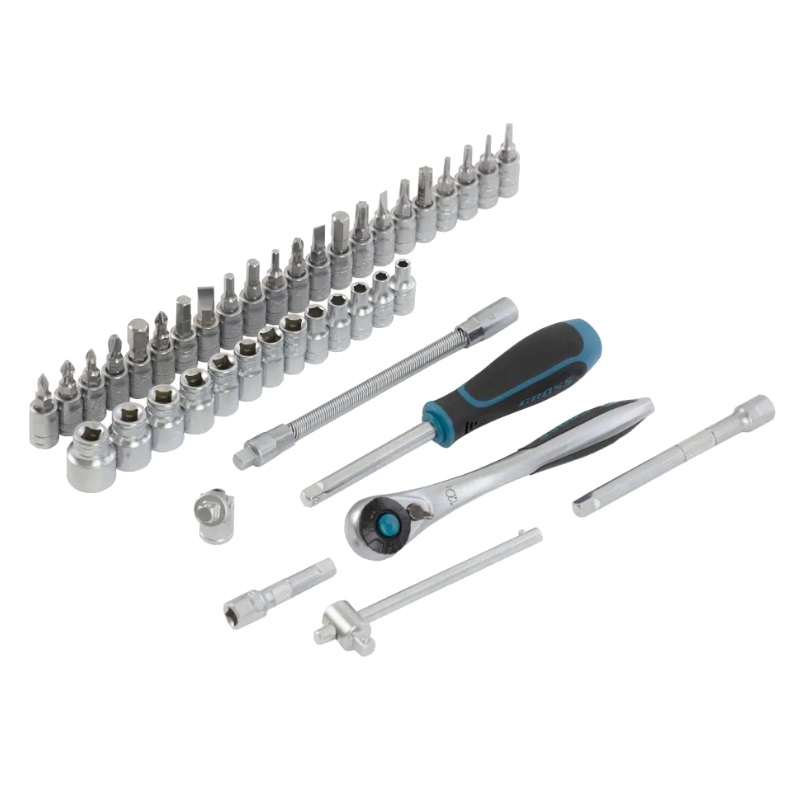 Набор инструментов Gross 14146 (1/4", CrV, 120 зубьев, 42 предмета) в Твери