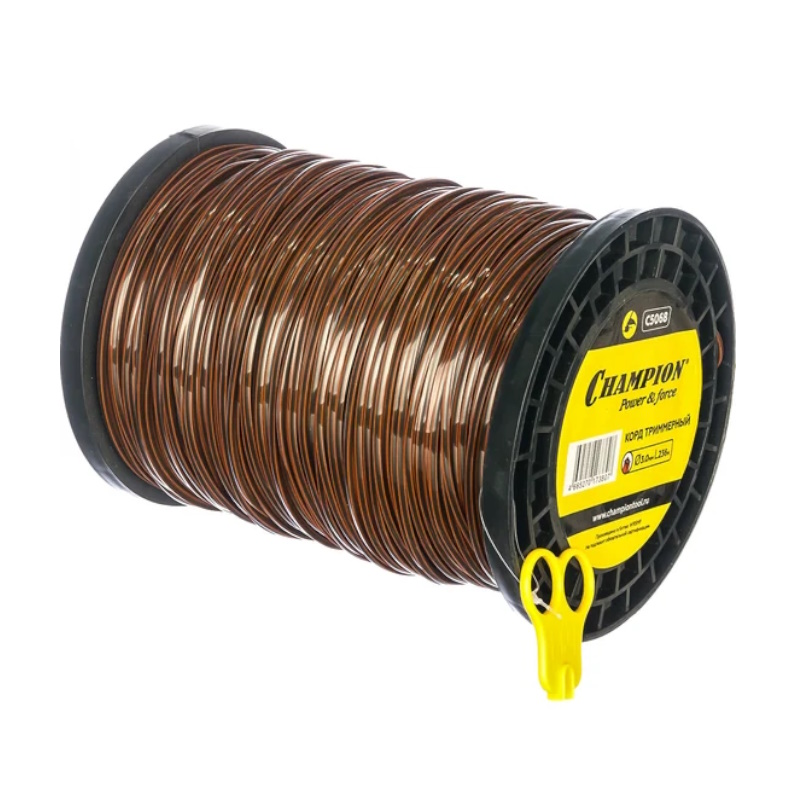 Корд триммерный Champion Nylplus Square C5068, 3.0мм*236м, квадрат  в Рыбинске