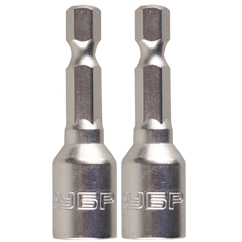 Биты с торцовой головкой Зубр 26392-10-02 магнитные Cr-V тип хвостика Е14 1045мм 2 шт 192₽