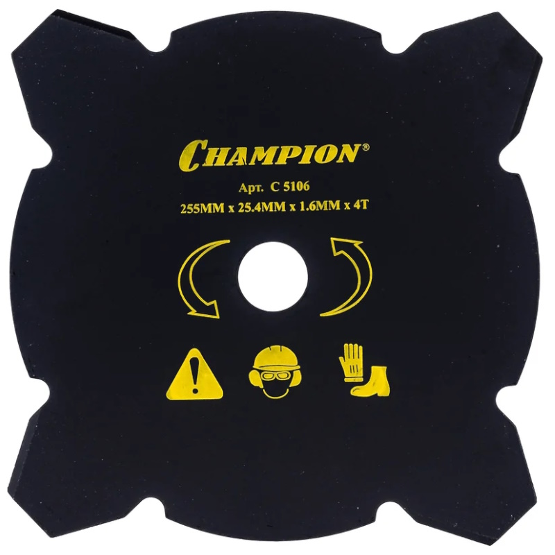 Нож для жесткой травы Champion C5106 4/255/25,4 (тип В) в Туле