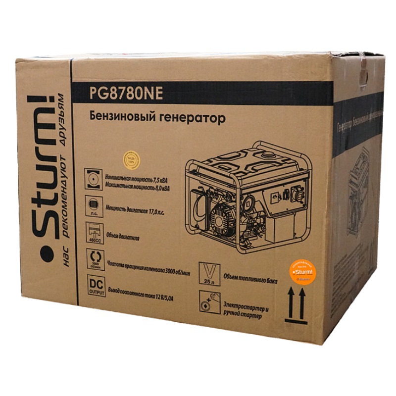 Бензиновый генератор Sturm PG8780NE в Муроме