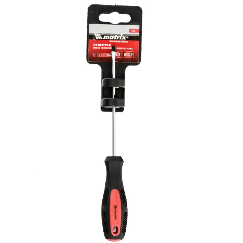 Отвертка Matrix Anti-Slip 12208, наконечник SL3, длина стержня 100 мм