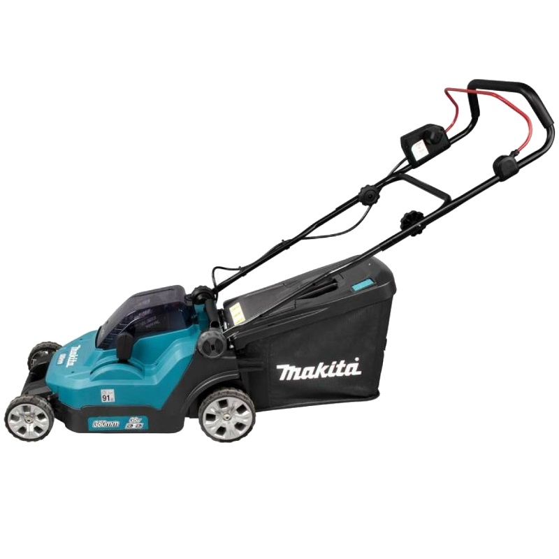 Аккумуляторная газонокосилка для стрижки газона Makita DLM382PM2 (36В, 2х4Ач, ЗУ, травосборник 40 л) в Угличе
