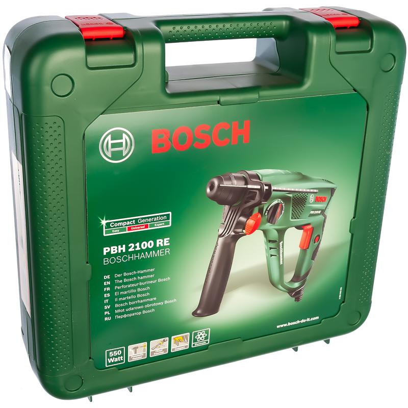 Перфоратор Bosch PBH 2100 RE 06033A9320 в кейсе, с защитной муфтой в Рыбинске