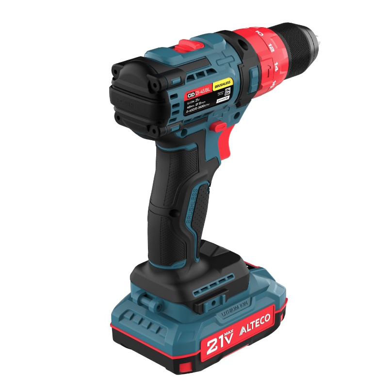 Бесщеточная аккумуляторная ударная дрель шуруповёрт Alteco CID 21-45 BL 71409