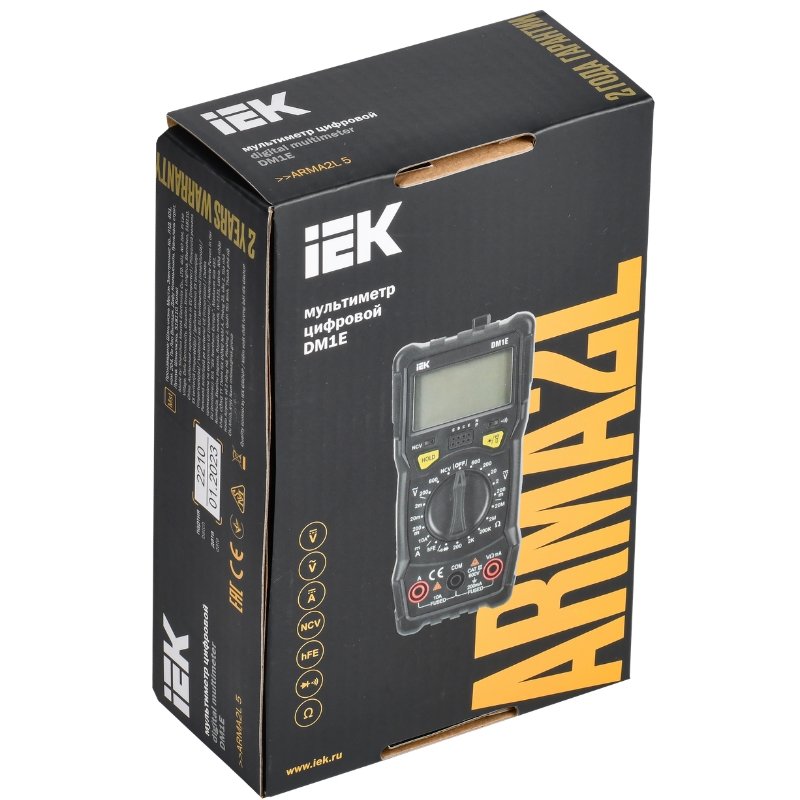 Мультиметр цифровой IEK ARMA2L 5 DM1E A2L5-DM15-01 в Кинешме