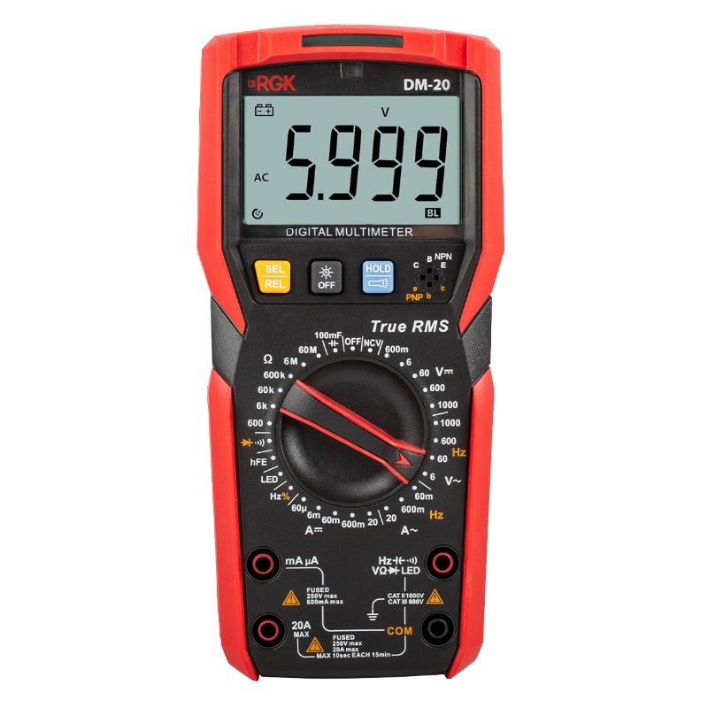 Цифровой мультиметр RGK DM-20 779647, с поверкой в Туле