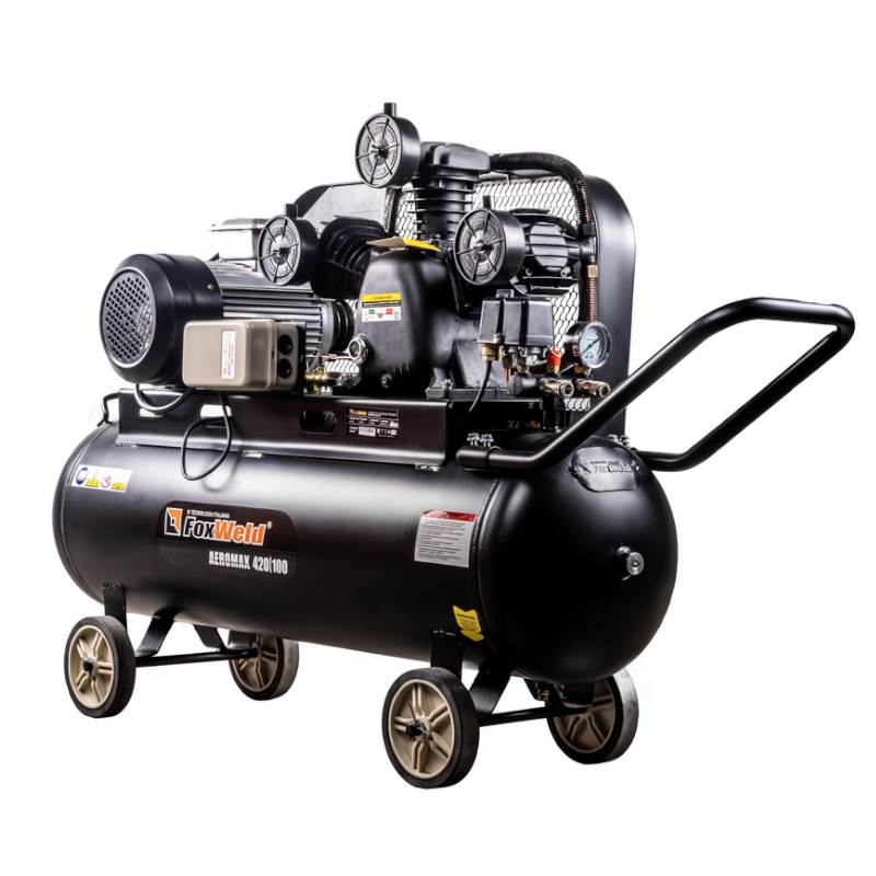 Компрессор масляный ременной FoxWeld AEROMAX 420/100 5074 в Костроме