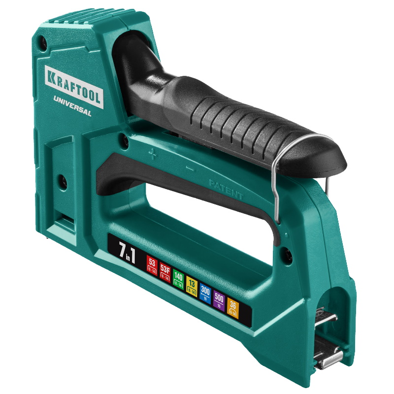 Степлер универсальный лёгкий Kraftool Universal 31524, 7 в 1, 53 6-14мм, 140 8-14 мм , 13, 53F, 36, 500 в Коврове
