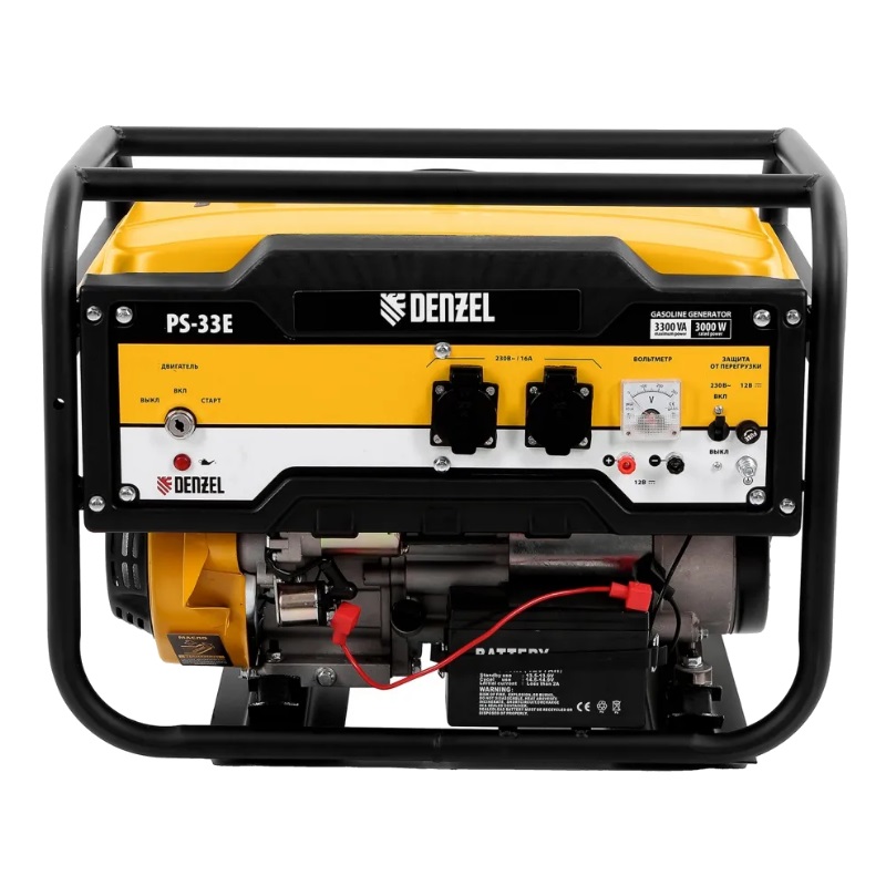 Бензиновый генератор Denzel PS-33E, 94537 в Переславле