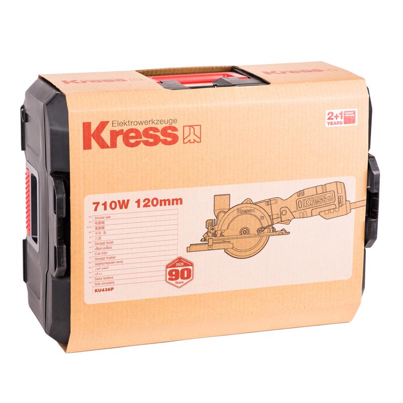 Дисковая пила Kress KU436P 710Вт, 120мм, кейс