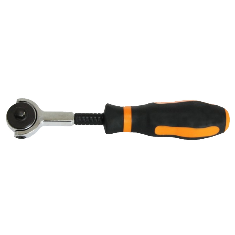Рукоятка трещоточная Ombra 281404 059118, 1/4"DR, с шарнирной головкой, 100 зубцов, 180 мм в Ярославле