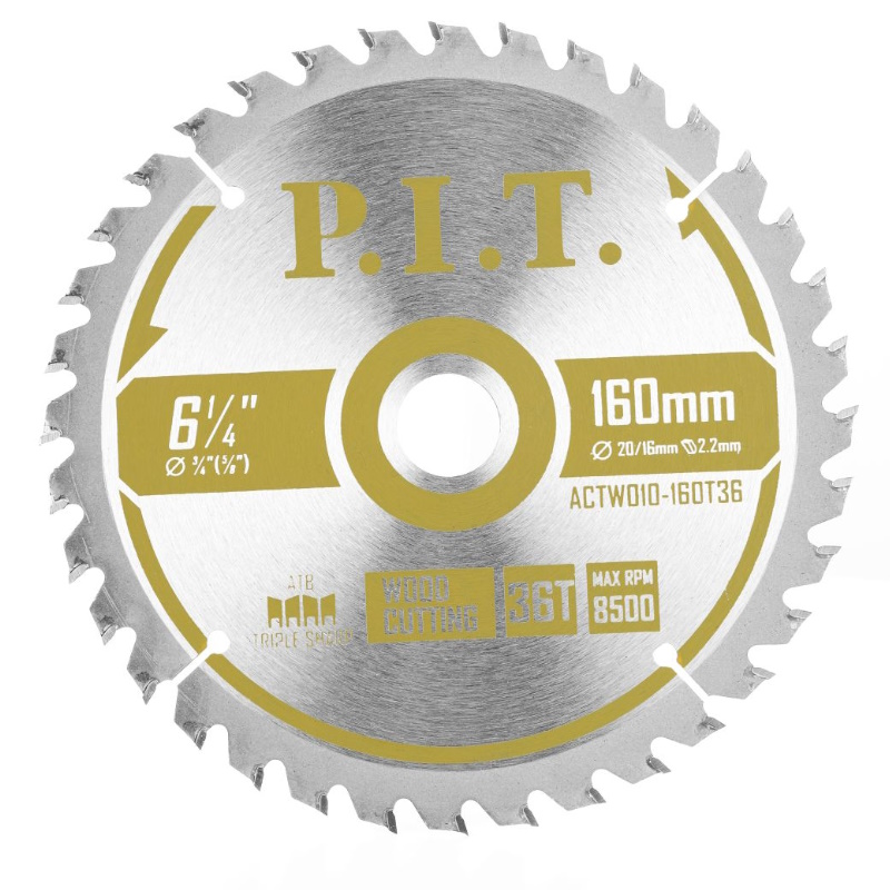 Диск пильный P.I.T. ACTW10-160T36, 160x20/16x2,2 мм, 36T в Угличе