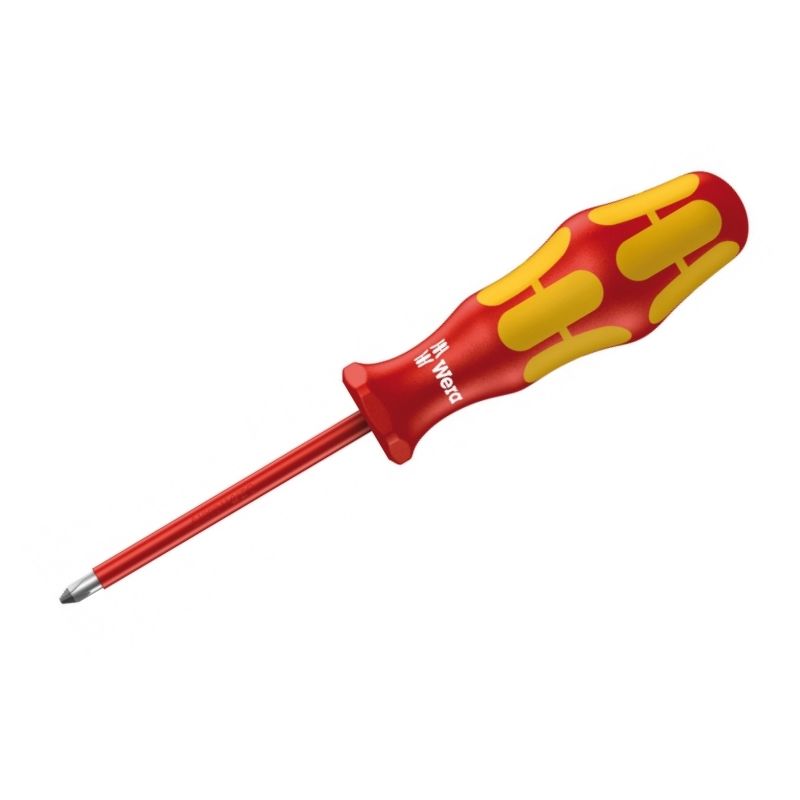 Отвертка диэлектрическая крестовая Phillips Wera Kraftform Plus 162 i VDE, PH 1 / 80 мм, WE-006152 в Иваново