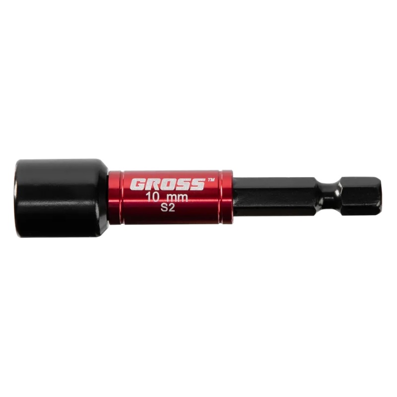 Бита с торцевой головкой Gross 11619 (магнитная, Nut-Driver, 10 мм, S2) в Твери