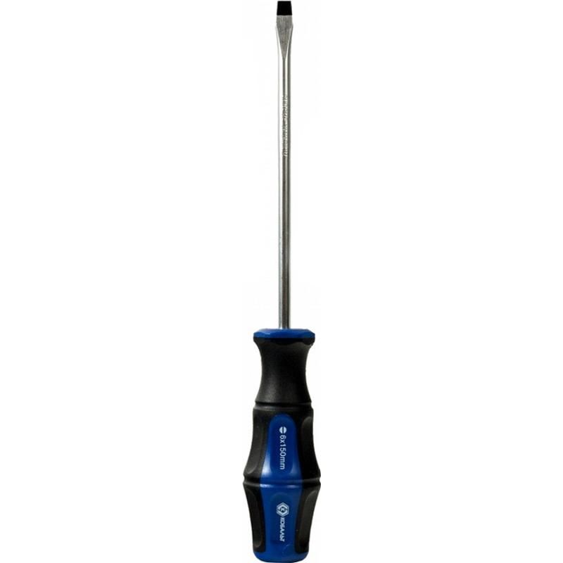 Отвертка Кобальт Ultra Grip 646-287, SL6.0х150мм, CR-V, 1 шт. в Туле