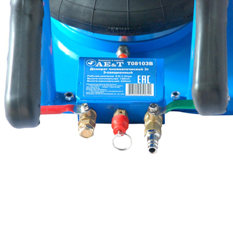 Домкрат AE&T T08103B, 3 т, 3-секционный, пневматический в Рыбинске