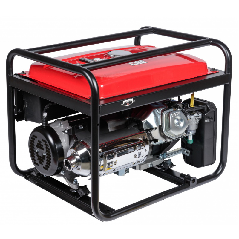 Генератор бензиновый Brait BR6500-CU(E), 6.0/6.5 кВт, 220В, 50Гц, электрический стартер + аккумулятор, медная обмотка