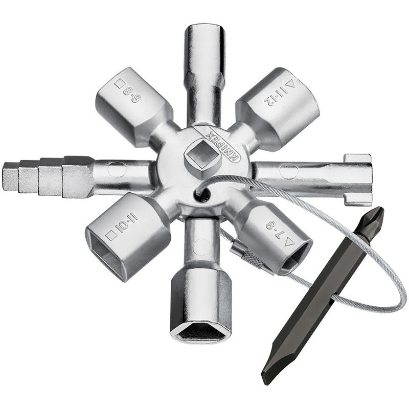 Ключ для распространенных шкафов и систем запирания KNIPEX TwinKey®, 92 mm, KN-001101 в Костроме
