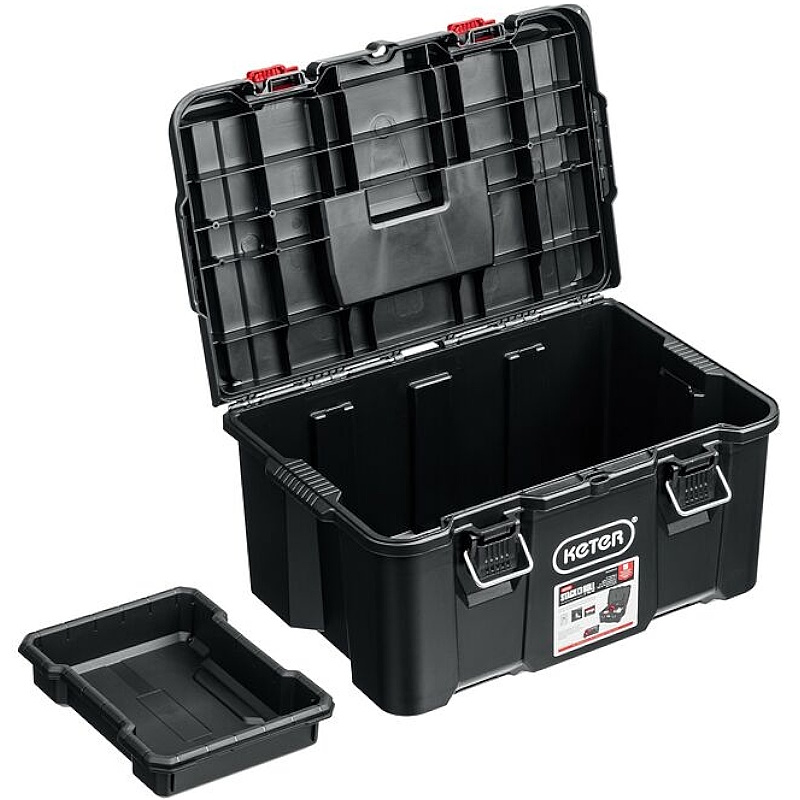 Пластиковый ящик с крышкой Keter STACKNROLL 38398 525х345х260мм в Ярославле