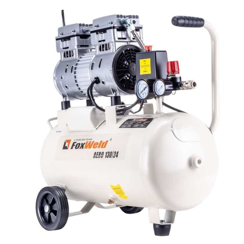 Компрессор безмасляный FoxWeld AERO 130/24 5374, oil-free  в Костроме