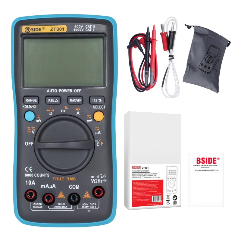 Мультиметр цифровой Zitrek BSIDE ZT301 064-0011 в Туле