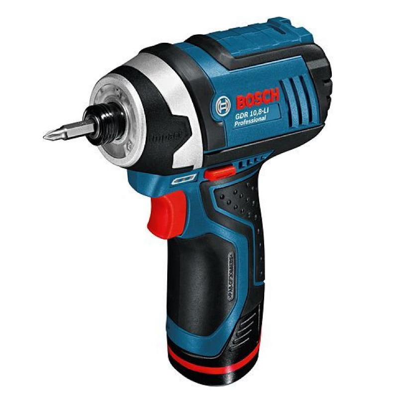 Аккумуляторная дрель-шуруповерт Bosch GSR 10.8-2-Li + аккумуляторный ударный винтоверт Bosch GDR 10.8-Li + аккумуляторный фонарь Bosch GLI 10.8V-Li 0.615.990.CL0 в Туле