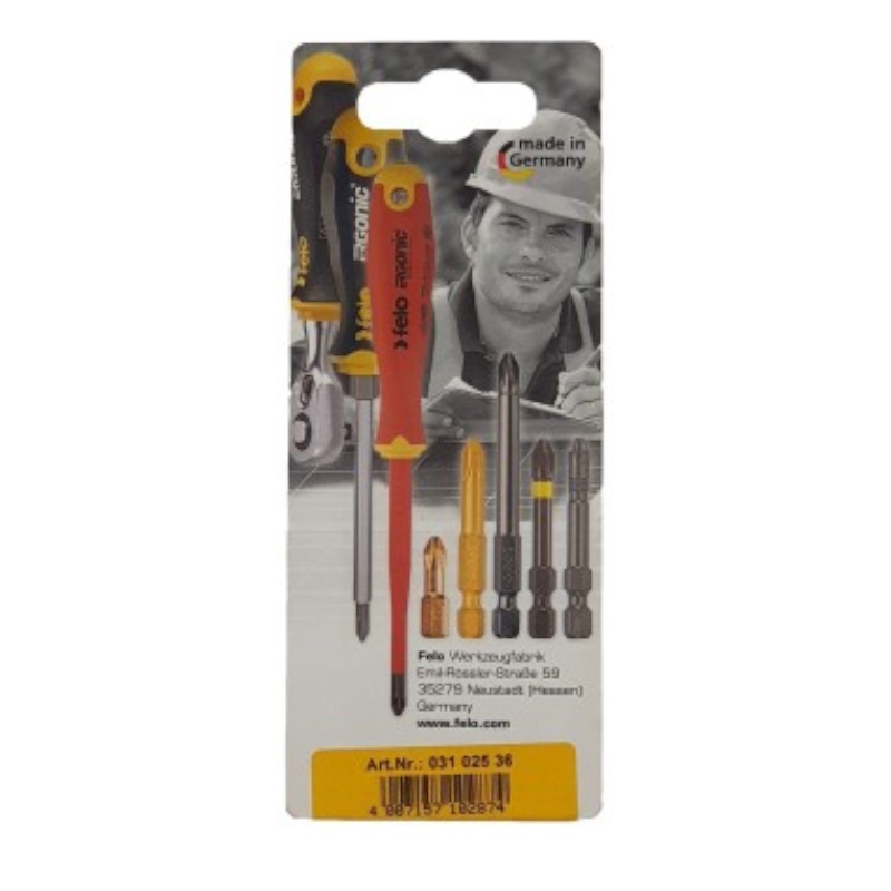 Бита крестовая Felo Industrial 03102536, PZ 2X50, 2 шт., в блистере (Германия) в Переславле