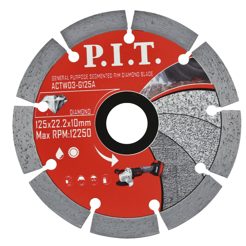 Диск алмазный отрезной сегментированный P.I.T. ACTW03-G125A, 125x22,2x1,4 мм в Кинешме