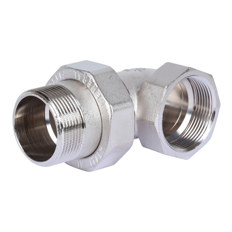 Американка угловая Stout SFT-0057-000112 ВН, 1"1/2, уплотнение под гайкой o-ring кольцо, никелированное в Переславле