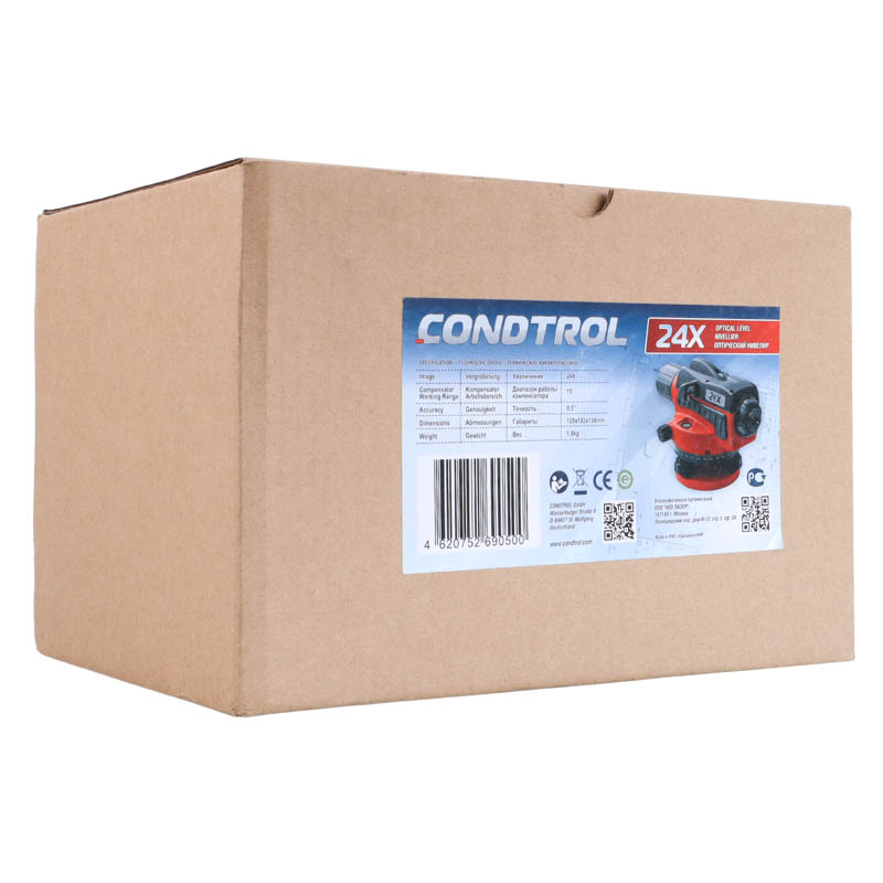 Оптический нивелир Condtrol 24X 2-3-038 (увеличение 24x, работа магнитного компенсатора ±15') в Рыбинске